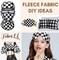 FabricLA | Fleece Fabric By The Yard | 72"X60" Inch Wide | Anti Pill Polar Fleece | Soft, Blanket, Throw, Poncho, Pillow Cover, PJ Pants, Booties, Eye Mask - Plaid Red (2 Yard)